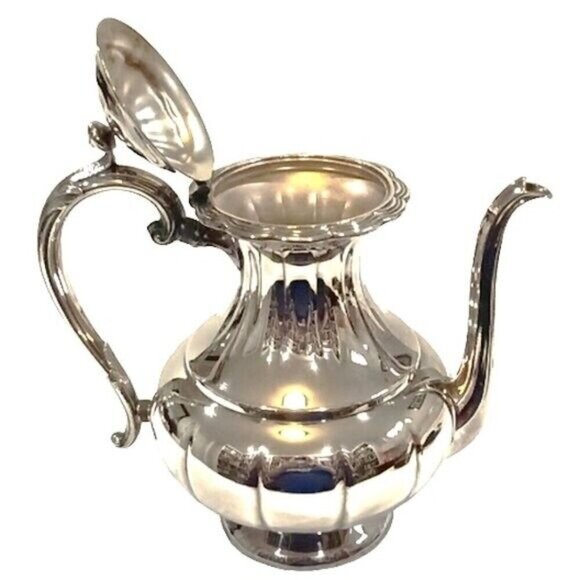 Vintage Birks Primrose Plate 4-Piece Service Coffee Pot Tea Pot Creamer & Sugar - Picture 9 of 14